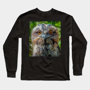 Tawny Frogmouth Chick Long Sleeve T-Shirt